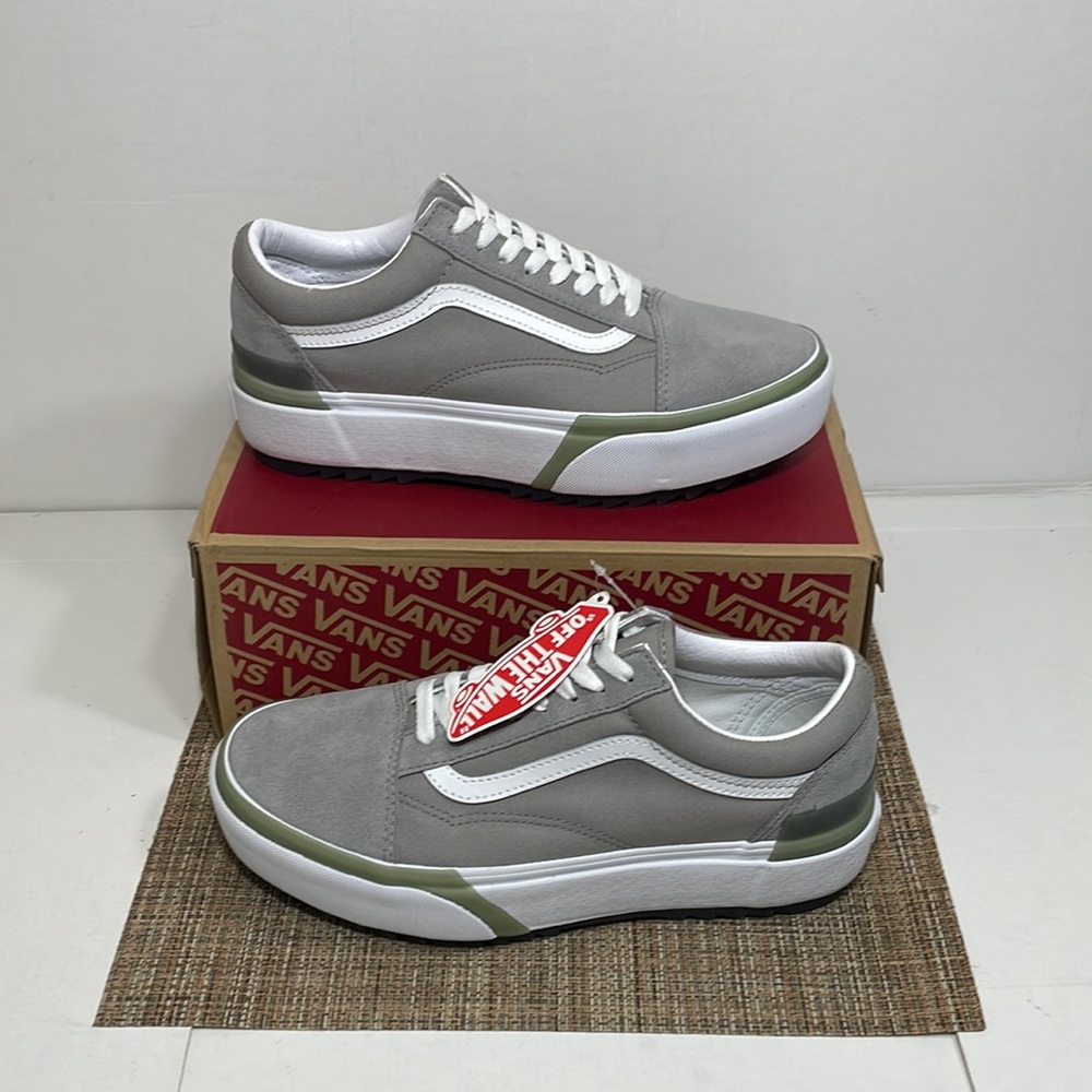 Vans Old Skool Stacked pastel Drizzle true white platform